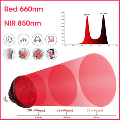 DMMBMFC 18-LED panel shows 9x 660nm red and 9x 850nm near-infrared LEDs.
