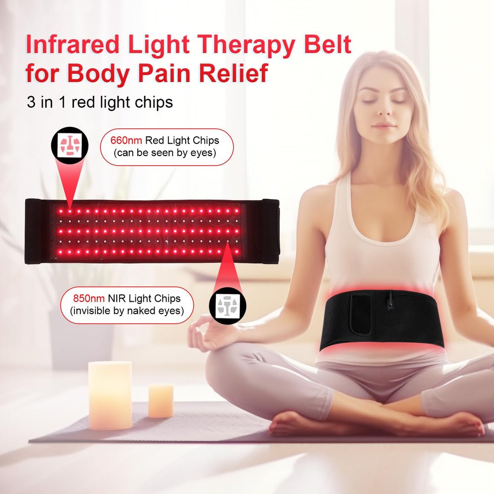 DMMBMFC belt used on knee for localized warmth and support