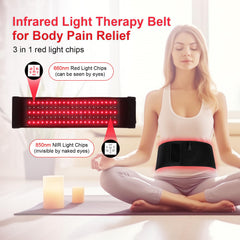 DMMBMFC belt used on knee for localized warmth and support