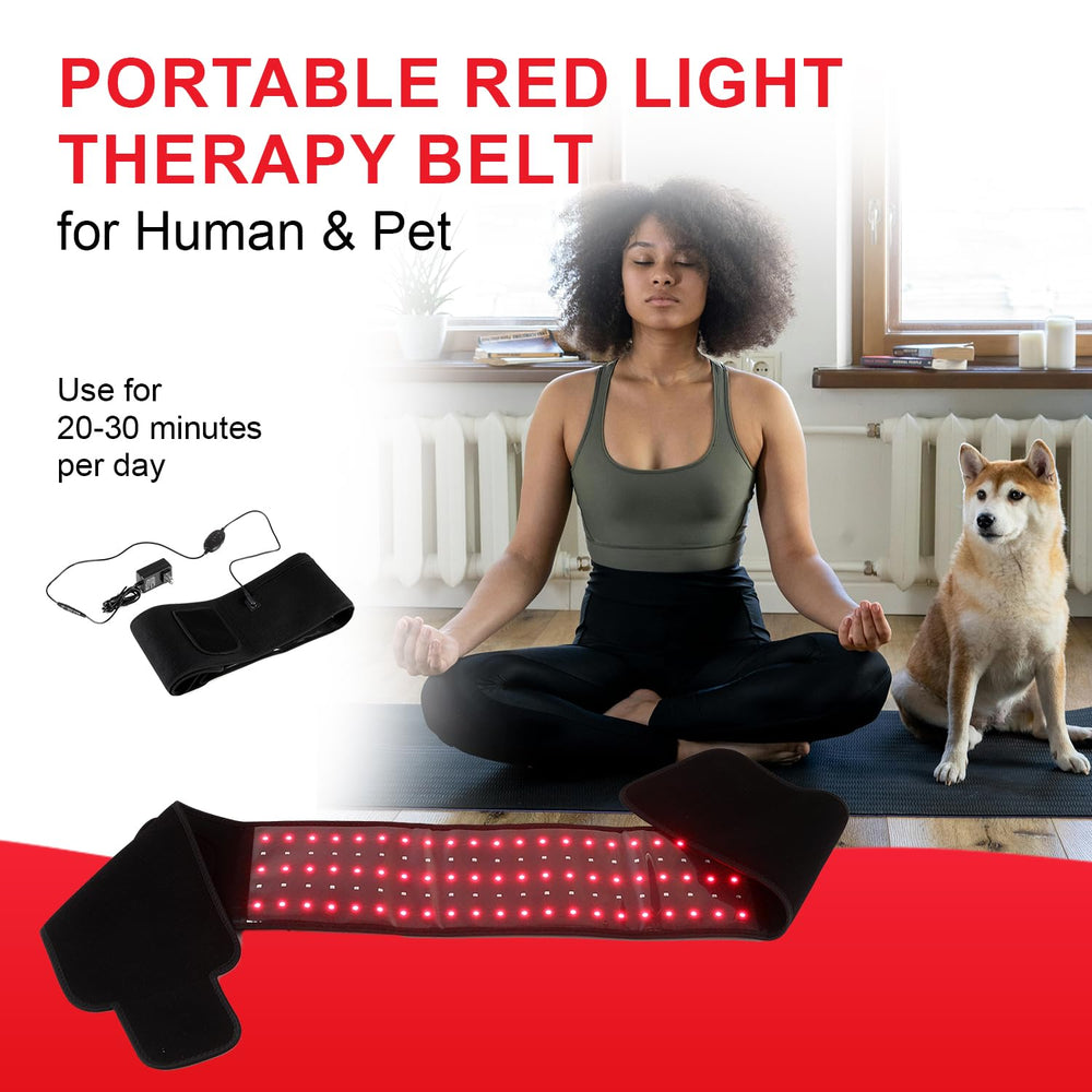 DMMBMFC belt wrapped around shoulder for upper body relief