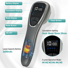Dmzosmd 2600mAh battery lasts days between charges for convenient sessions.