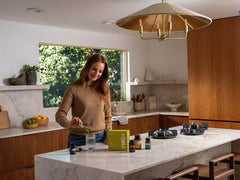 doTerra EO Mega+ bottle open suggests easy access to a routine.