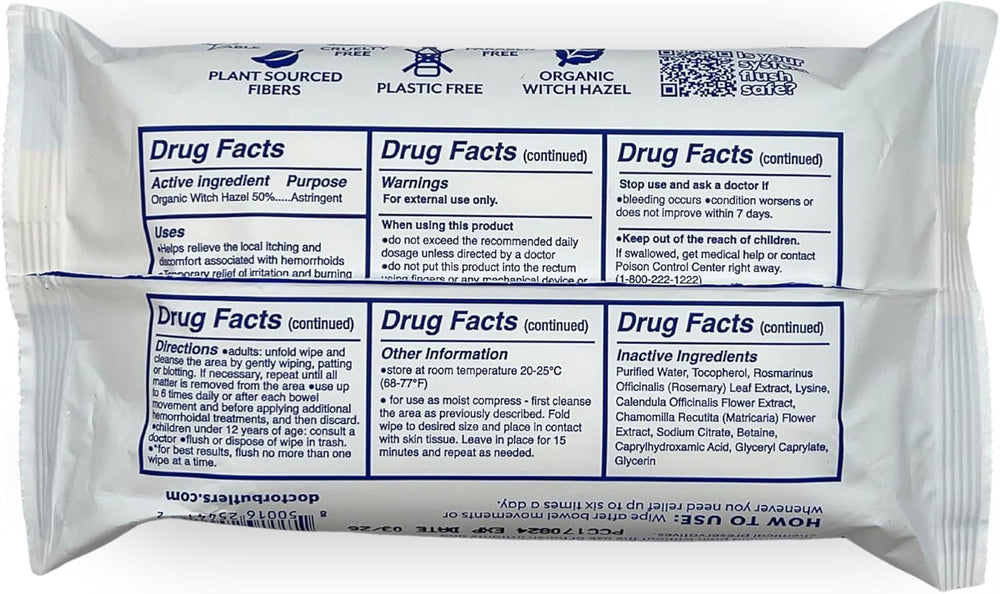 Made in USA Doctor Butler's wipes uphold strict quality controls.