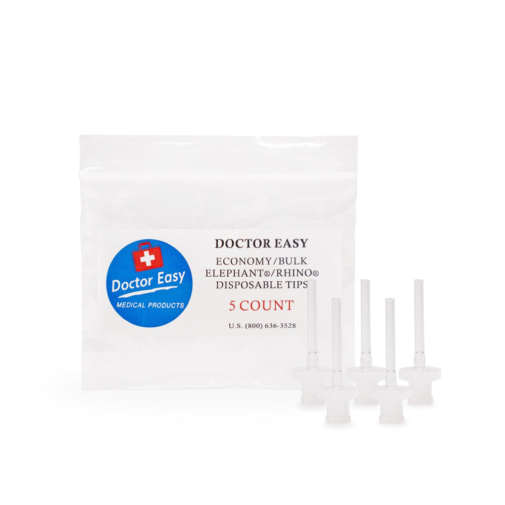 Doctor Easy Elephant Ear Washer Tips Pack highlights guaranteed fit and function