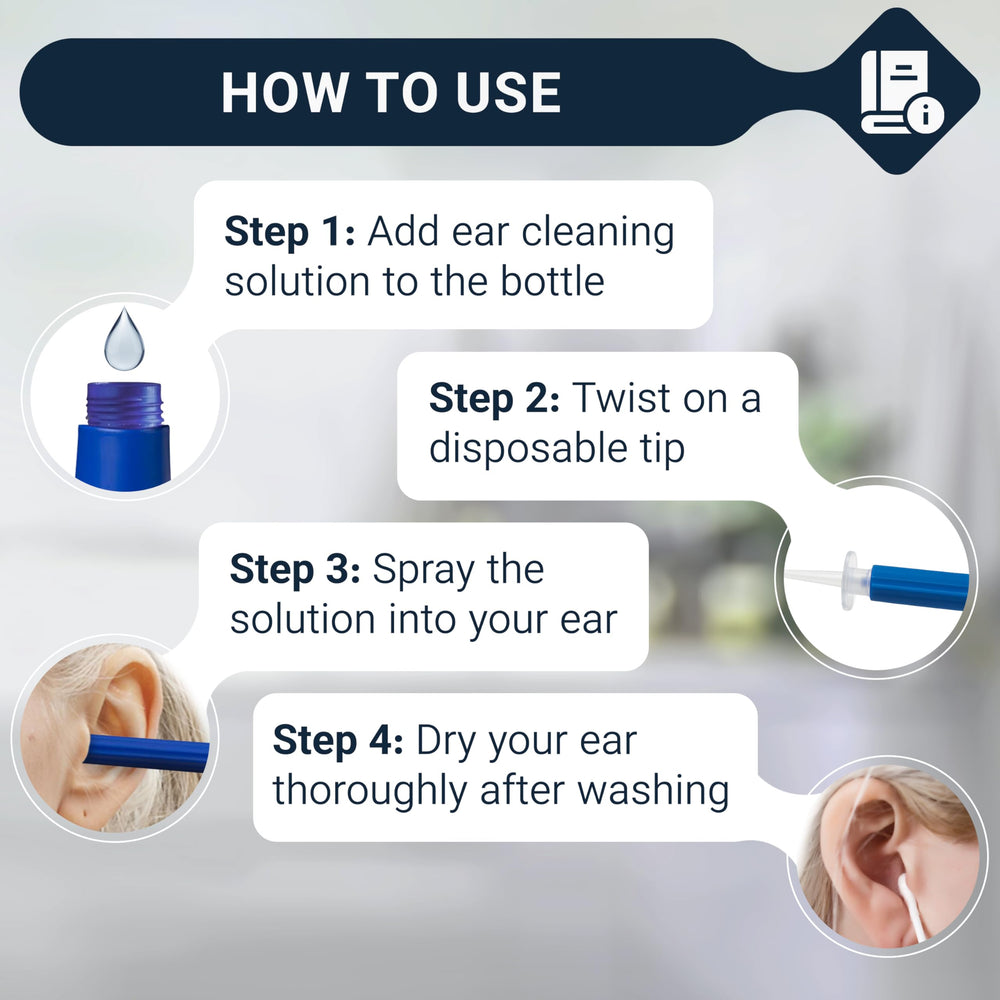 Doctor Easy Wax-Rx powder rinse packets for effective post-cleaning rinsing.