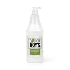 Doctor Hoy's Natural Pain Relief Gel bottle with quick absorption for muscle comfort