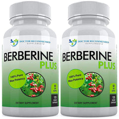 Doctor Recommended Supplements berberine plus bottle showing 1200 mg potency for daily use