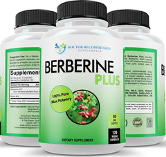 Doctor Recommended Supplements Berberine Plus bottle front view for daily wellness support