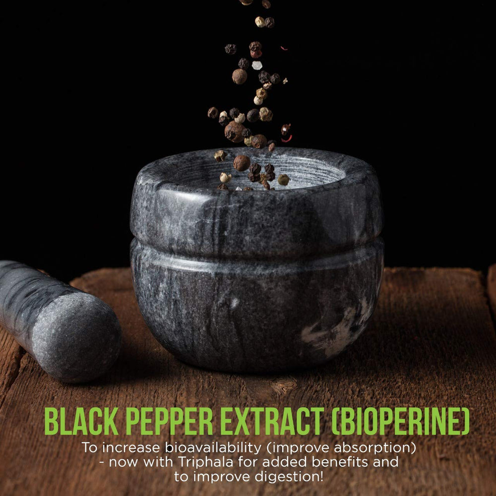 Doctor Recommended Supplements BioPerine black pepper extract boosts absorption.