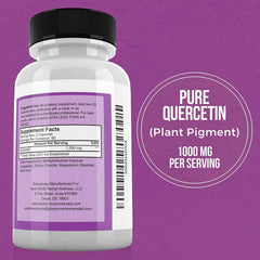 Quercetin veggie capsules highlight plant-based purity for vegan and non-GMO diets.