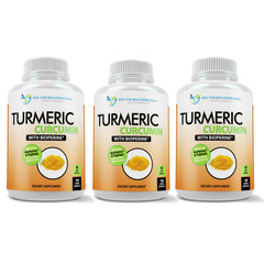 Doctor Recommended Supplements turmeric bottle front with high potency formula for daily wellness