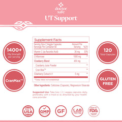 Doctor Safe lab-testing certificate showcases third-party quality verification.