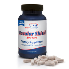 Doctor's Advantage Eye Shield bottle with capsules supports daily eye wellness.