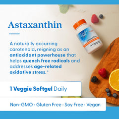 Doctor's Best Astaxanthin lifestyle image suggests daily routine integration on shelves.