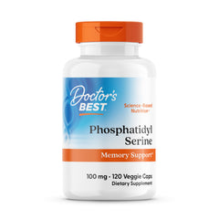 Doctor's Best Best Phosphatidyl Serine 100 softgel bottle for convenient daily brain support