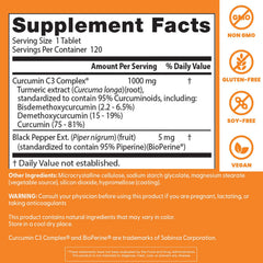 Doctor's Best Bioperine absorption enhancer boosts curcumin uptake