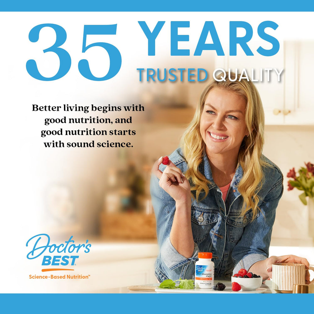 Doctor's Best Calm 60-count bottle for daily focus