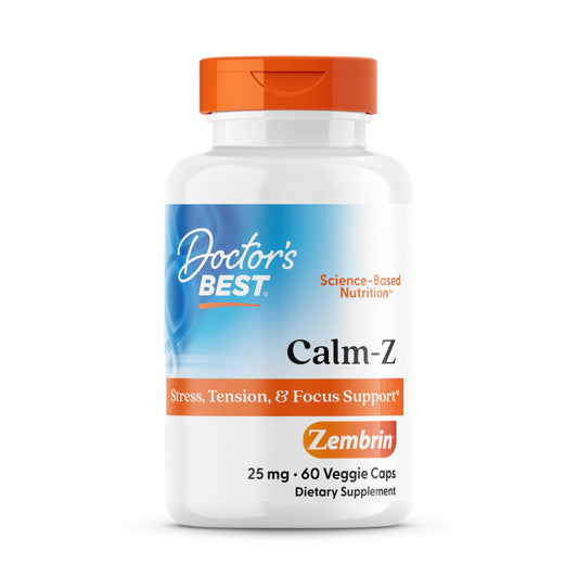 Doctor's Best Calm with Zembrin bottle front view for mood support