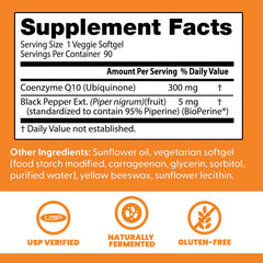 Doctor's Best CoQ10 BioPerine ingredient highlight on bottle.