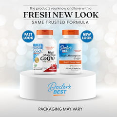 Doctor's Best CoQ10 veggie capsules shown for vegan energy support