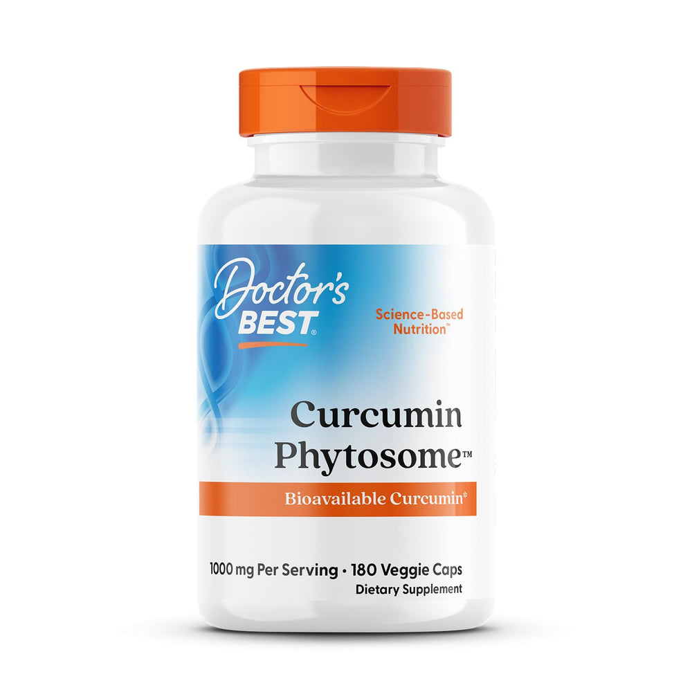 Doctors Best Curcumin Phytosome bottle highlighting high-bioavailability formula for joints