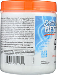 Doctor's Best D-Ribose BioEnergy ingredients panel highlights patent.