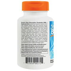 Ingredient slide showing 1000 mg MSM, 1500 mg Glucosamine, 1000 mg Chondroitin