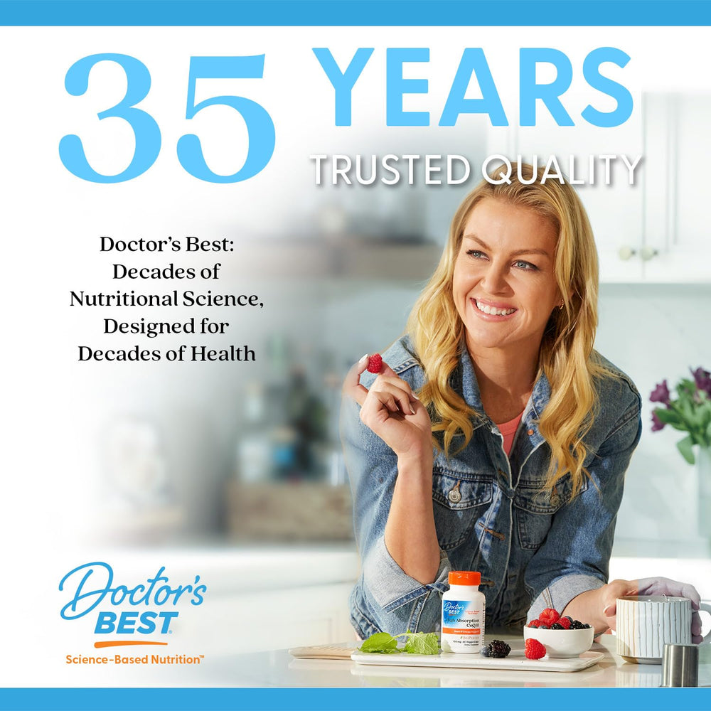 Doctor's Best Lutein daily use shot shows simple routine with one softgel.