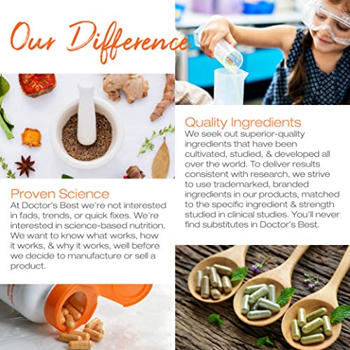 Doctor's Best Lutein product image conveys science-backed formulation and rigorous testing.
