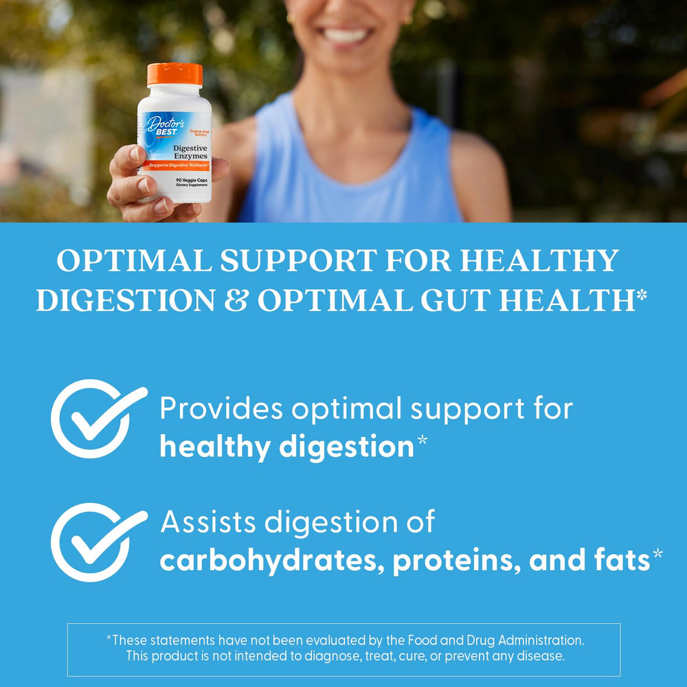 Doctors Best non-GMO vegetarian formulation on packaging emphasizes clean nutrition.