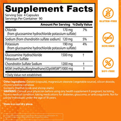 OptiMSM purity label on bottle emphasizes high-quality sulfur source.