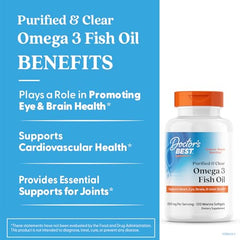 Doctor's Best patented filtration process image highlights purity and freshness for better omega-3 quality