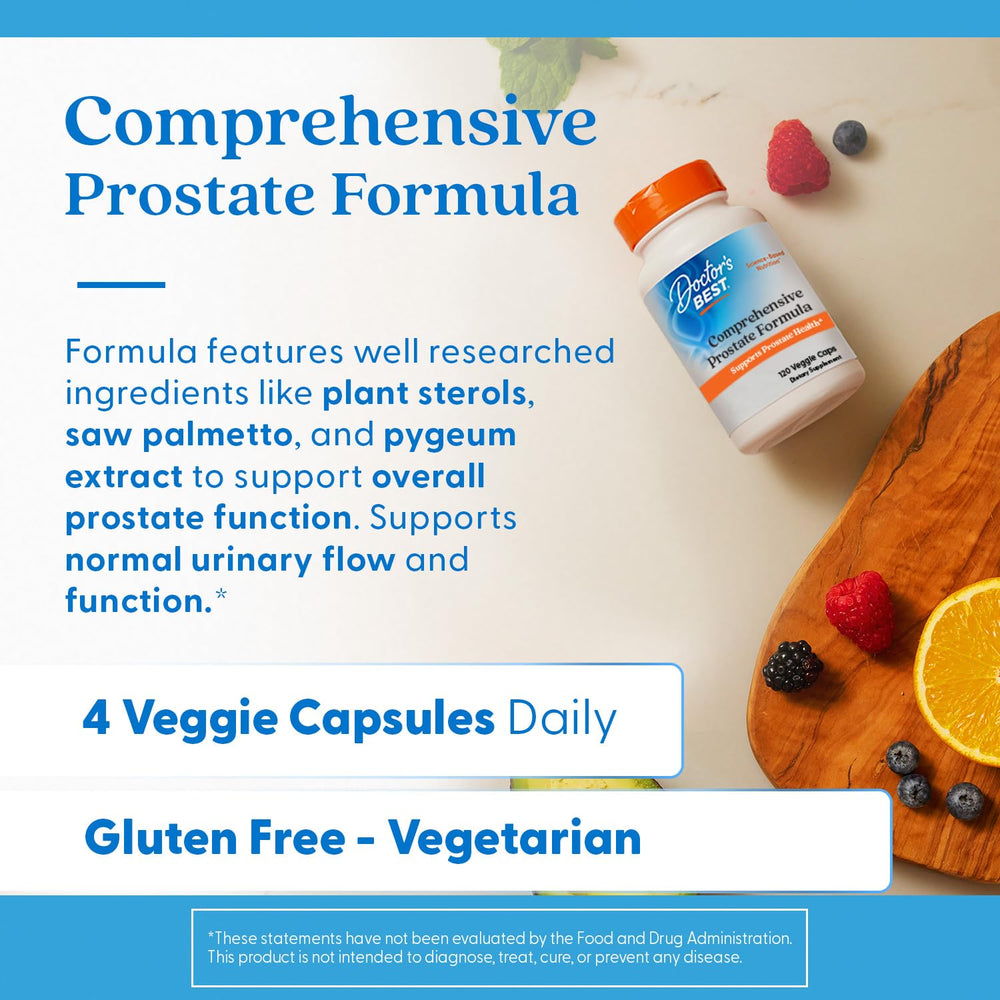 Ingredient focus on saw palmetto in Doctor's Best Prostate Comprehensive