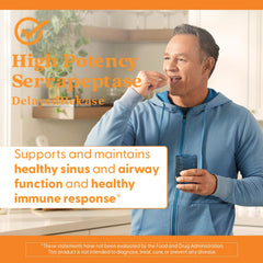 Doctor's Best Serrapeptase sinus-wellness focus emphasizes plant-based sinus support