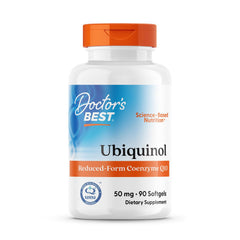 Doctor's Best Ubiquinol 50 mg bottle shows potential energy support.