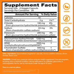 GCMSM product label highlighting vegan, gluten-free and non-GMO features.