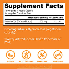Doctor's Best vegan Vitamin C 360 veggie caps product shot