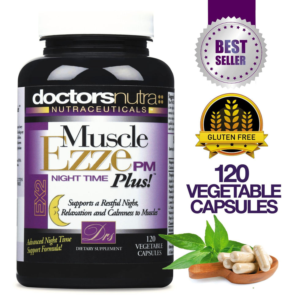 Doctors Nutra Muscle Ezze PM Plus label detail shows 3,000 mg content