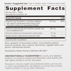 DOCTORS' PREFERRED GlucoGold berberine tablets closeup showing dosage-ready form.