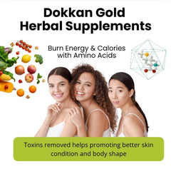 DOKKANABURADAS label notes fiber, calcium, and vitamin D.