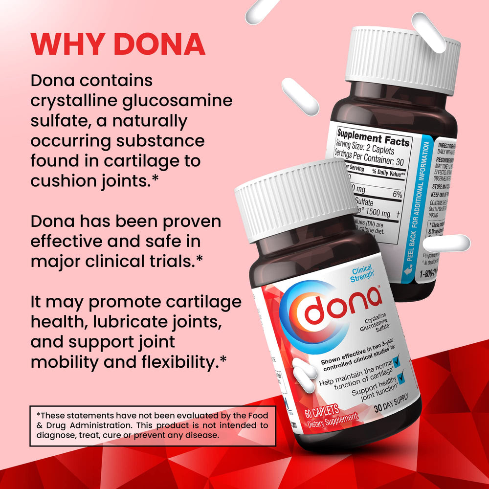 DONA 3-pack display highlights value for ongoing joint health.