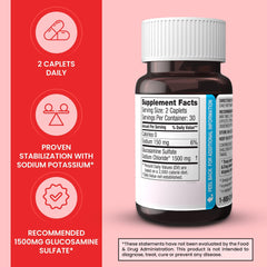 Dona glucosamine sulfate label close-up with dosage details
