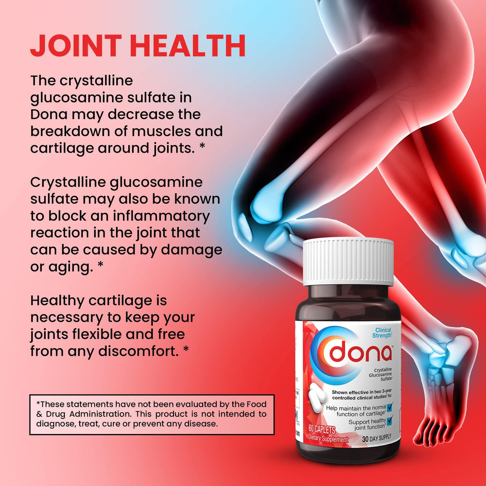 Dona bottle pouring caplets into hand for daily use