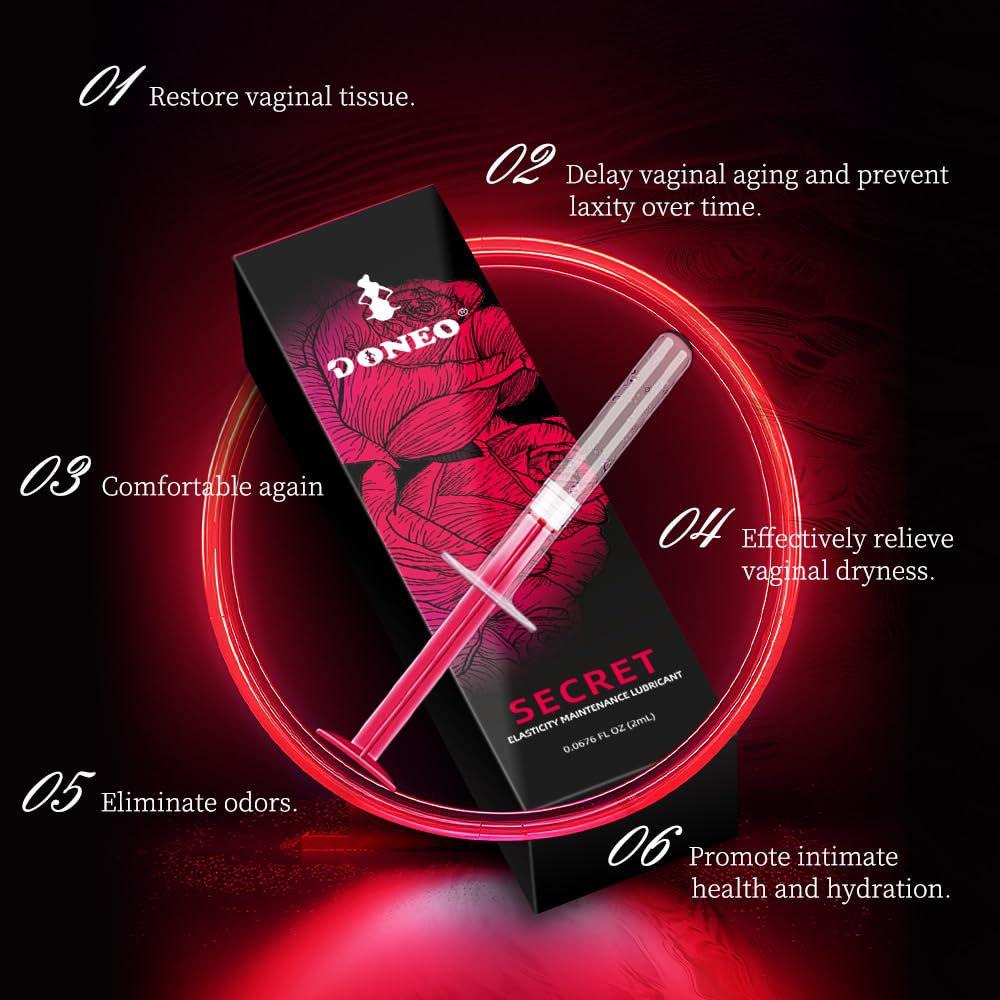 DONEO Private Moisturizing Gel packaging box highlighting pH balance and nourishing ingredients