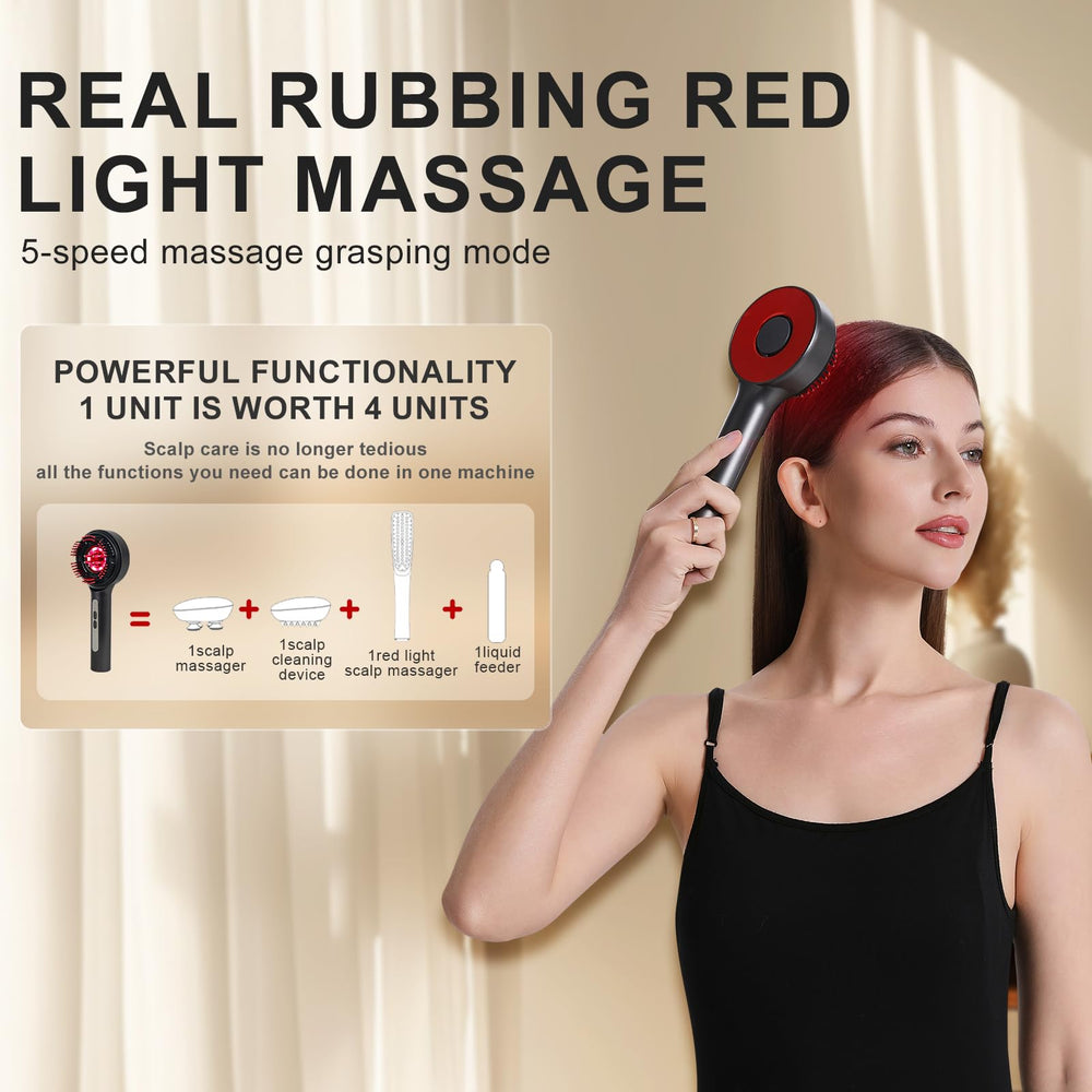 DongBlitz blue-light scalp therapy helps balance the scalp environment.