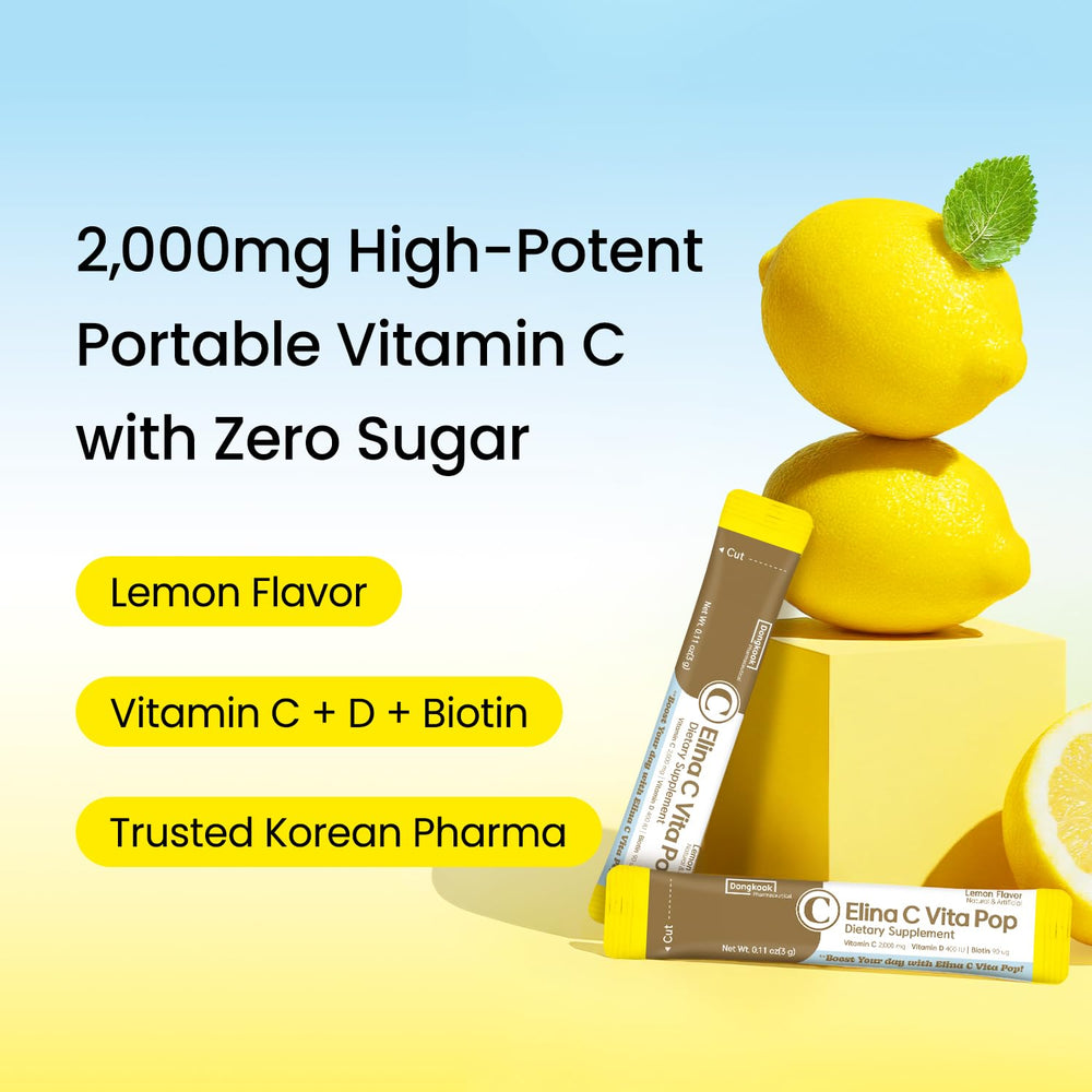 DONGKOOK Vita Pop 2000mg vitamin C powder stick for a high-dose daily boost