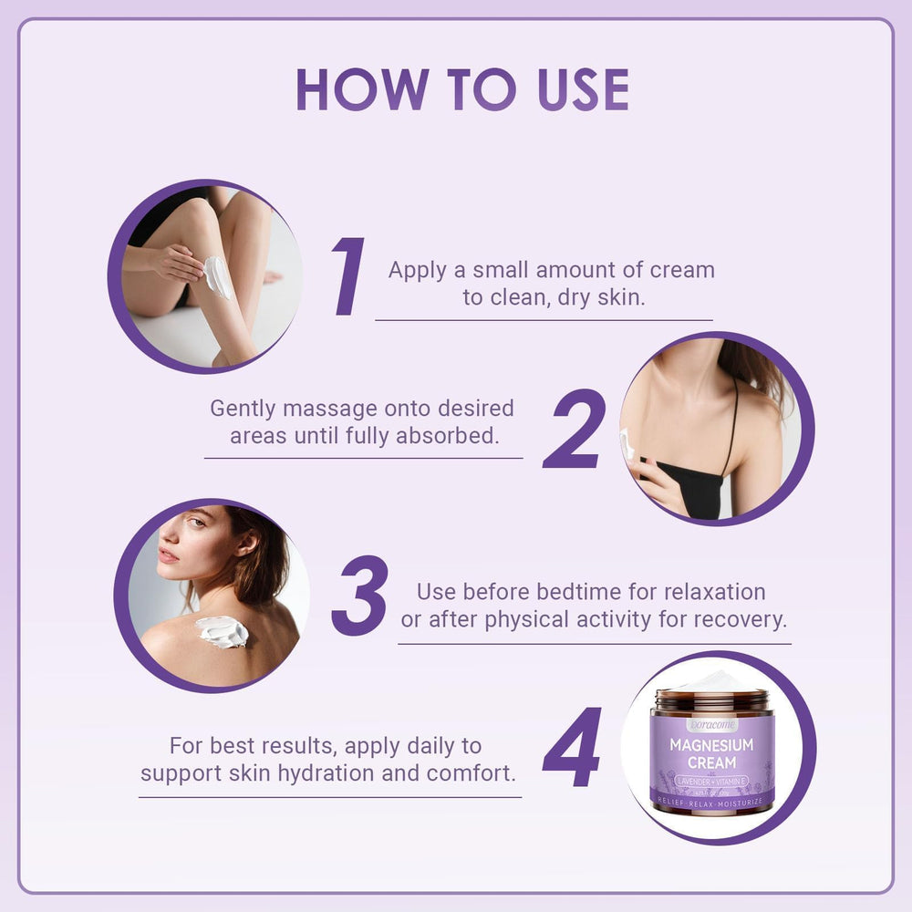 Fast-absorbing Doracome cream leaves a non-greasy finish on skin.