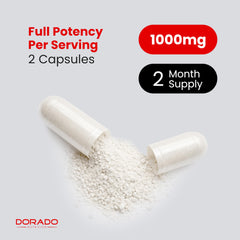Dorado Nutrition packaging insert visible, offering clear usage guidance