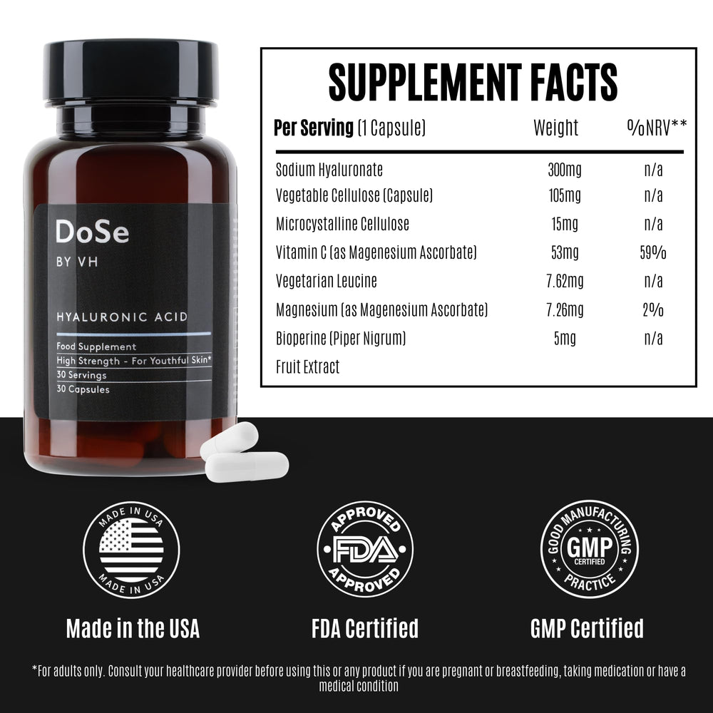 DoSe by VH packaging with healthy eyes graphic indicating moisture support