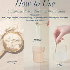 DOSE & CO Vanilla Collagen Creamer for baking adds vanilla richness to recipes